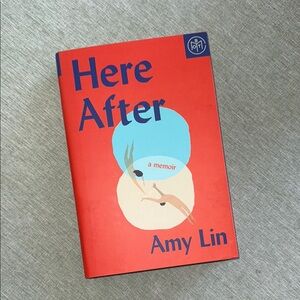 Red 'Here After' Book by Amy Lin